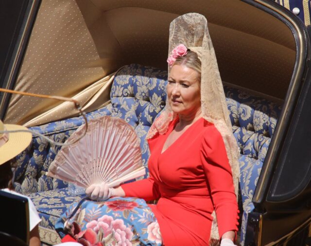 Sandra Ibarra, madrina orgullosa de la Exhibición de Enganches en Sevilla