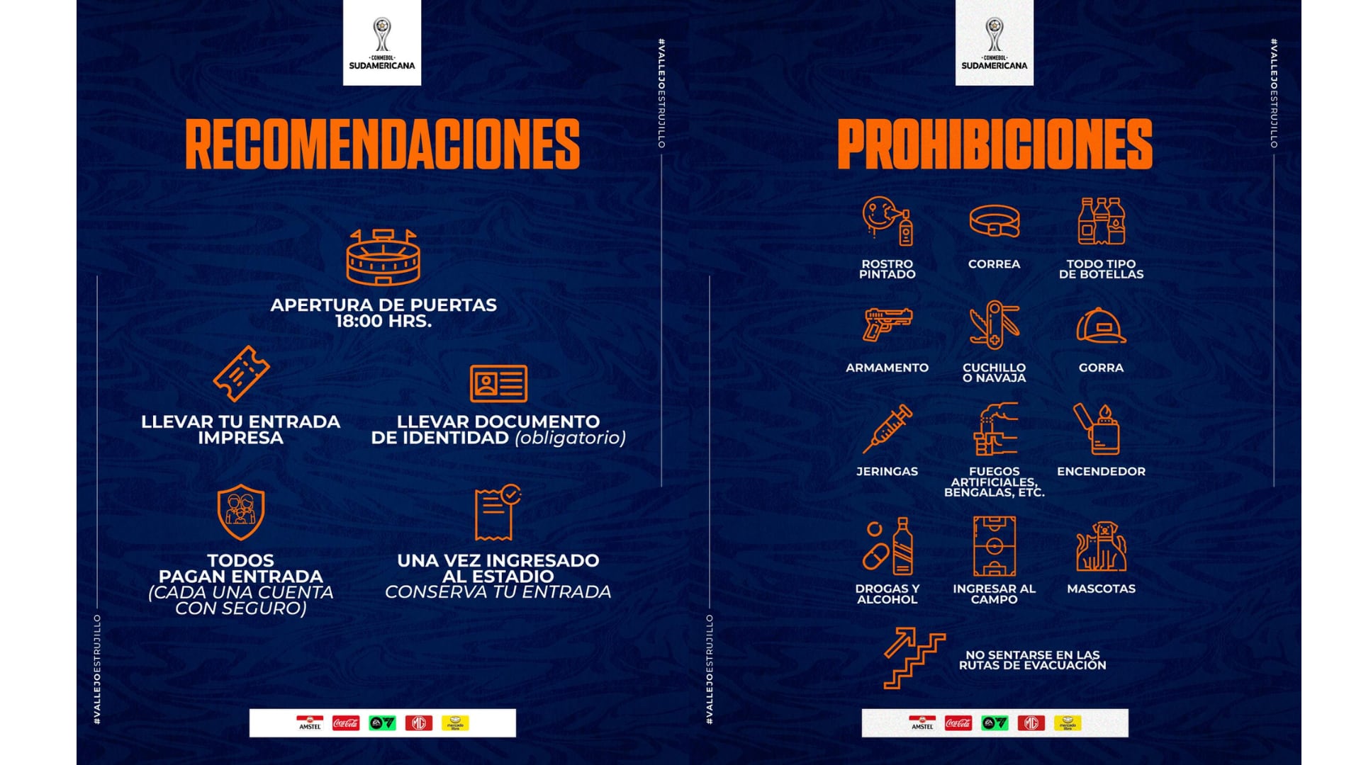 Recomendaciones y prohibiciones para César Vallejo vs Always Ready