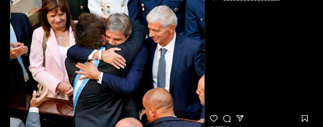 Con un fuerte respaldo a Luis Caputo, Javier Milei festejó el dato de inflación de abril