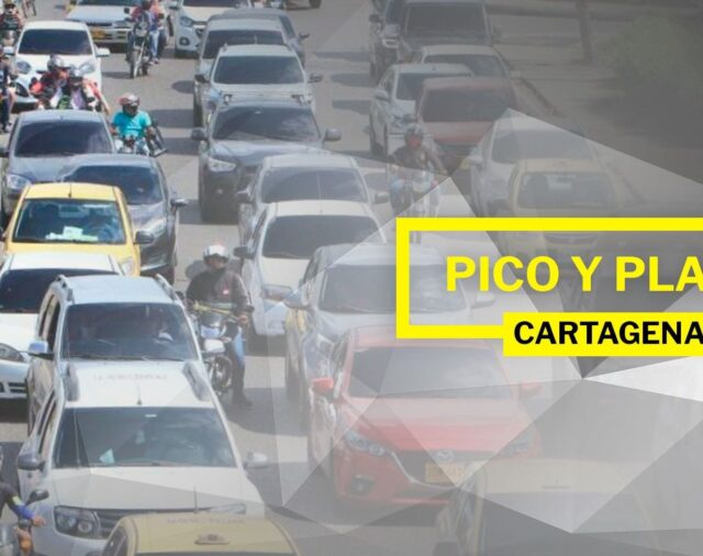 Este es el Pico y Placa en Cartagena hoy, jueves 27 de junio de 2024