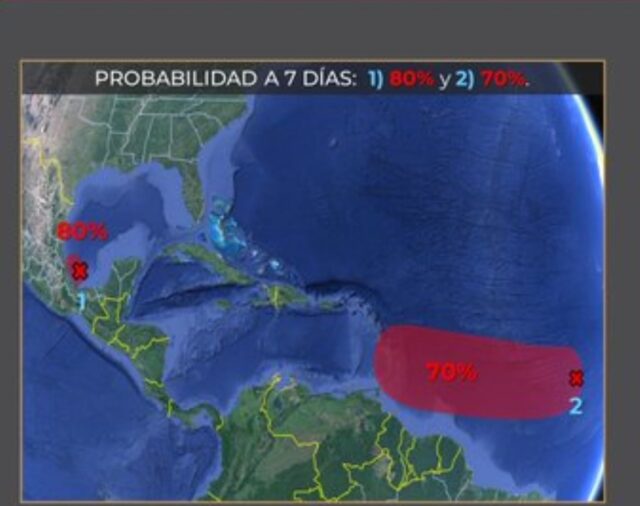 Depresión Tres se convierte en la Tormenta Tropical Chris mientras huracán Beryl se acerca a Q. Roo