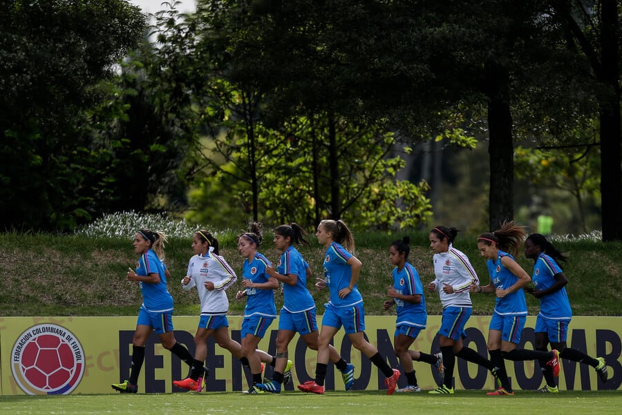 Entrenamiento de la Selección Colombia Femenina de fútbol en preparación para los Juegos Olímpicos Rio 2016-crédito Mauricio Alvarado/Colprensa