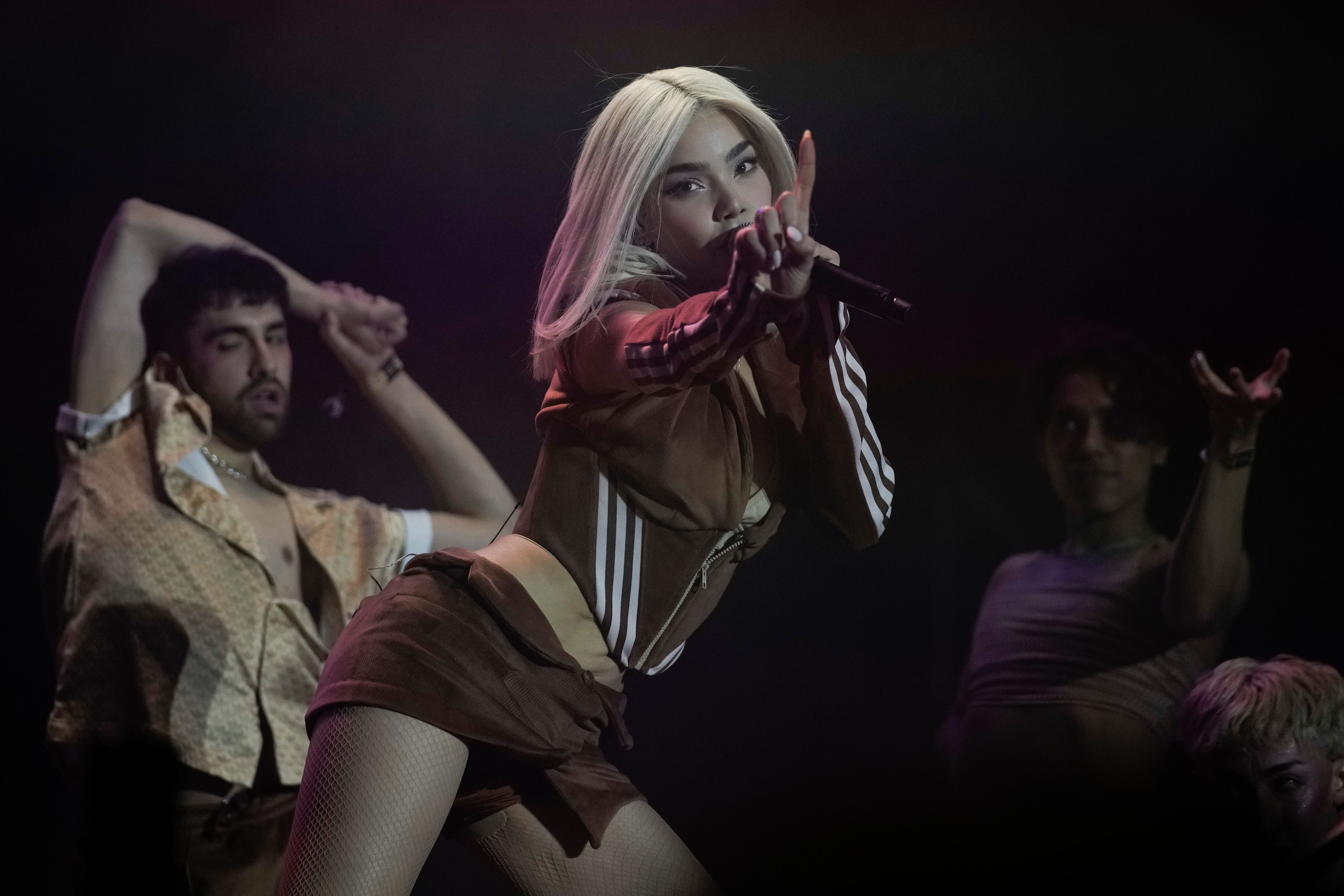 Kenia Os hizo pública la apertura de una nueva fecha para su concierto en el Palacio de los Deportes de la Ciudad de México. / (Foto AP/ Marco Ugarte, archivo)