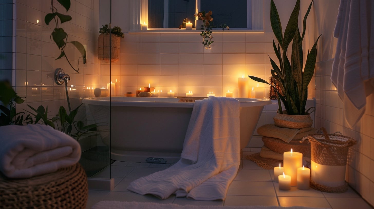 Ambiente relajante, decoración zen, baño estilo spa, armonía en el baño, maderas naturales, ambiente de bienestar, baño acogedor - (Imagen Ilustrativa Infobae)