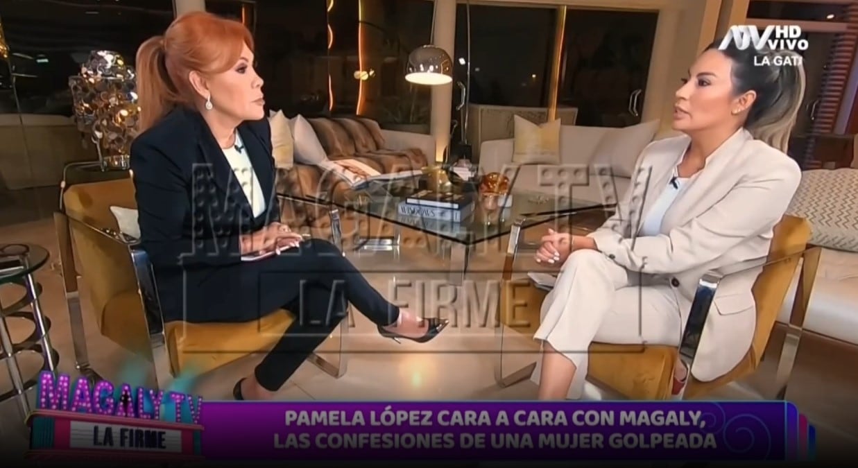 Pamela López revela detalles del nuevo video de agresión: “Bajé porque tenía miedo de que maneje ebrio”. (Captura: Magaly TV La Firme)