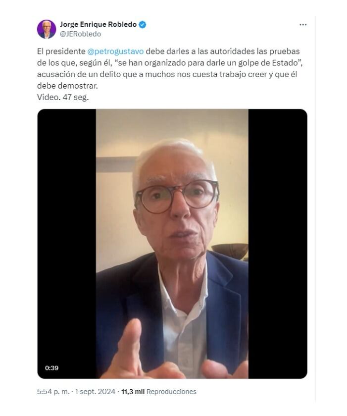 Jorge Robledo y su pulla a Gustavo Petro