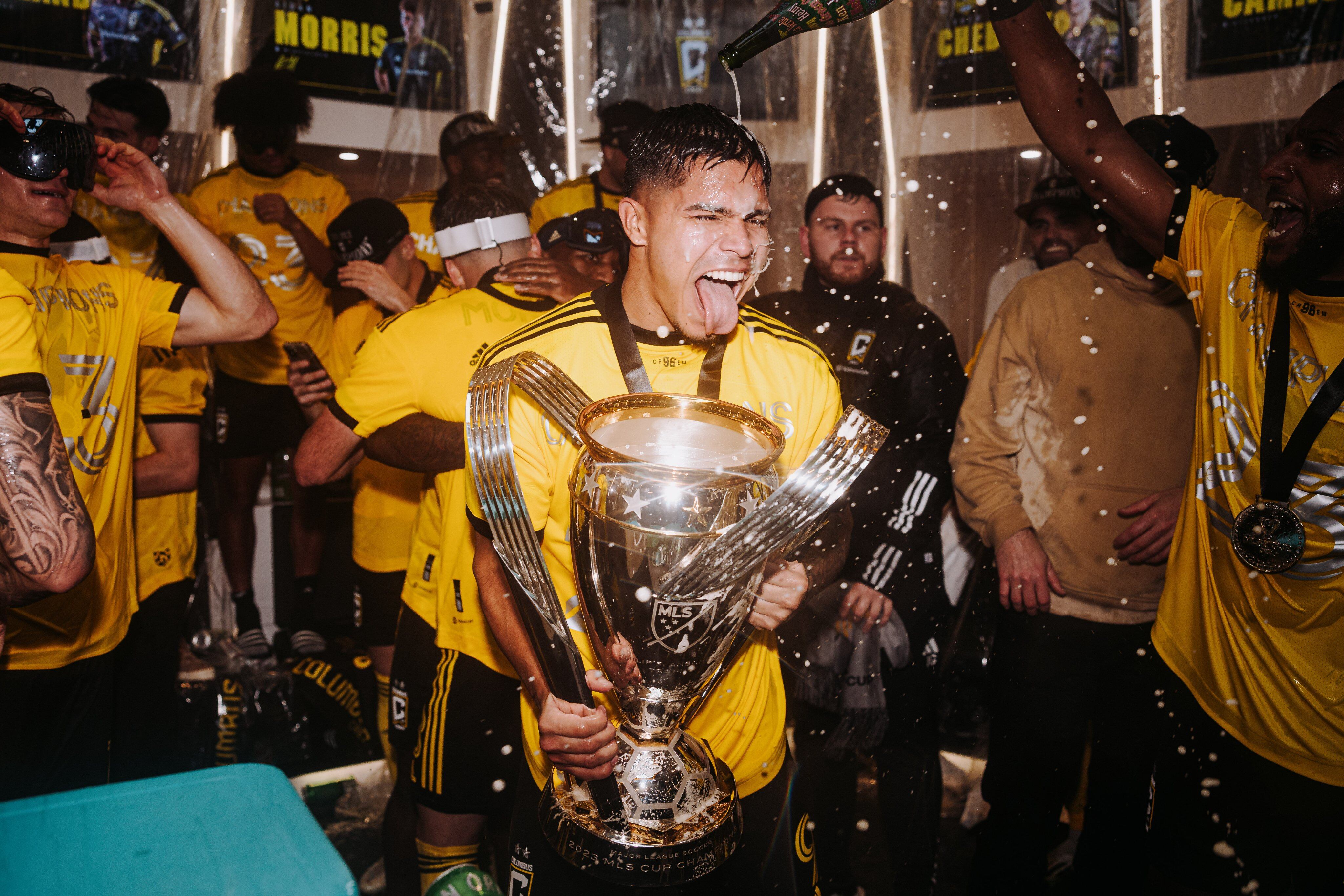 El 'Cucho' Hernández fue elegido como el MVP de la MLS Cup 2023 - crédito @ColumbusCrew/X.