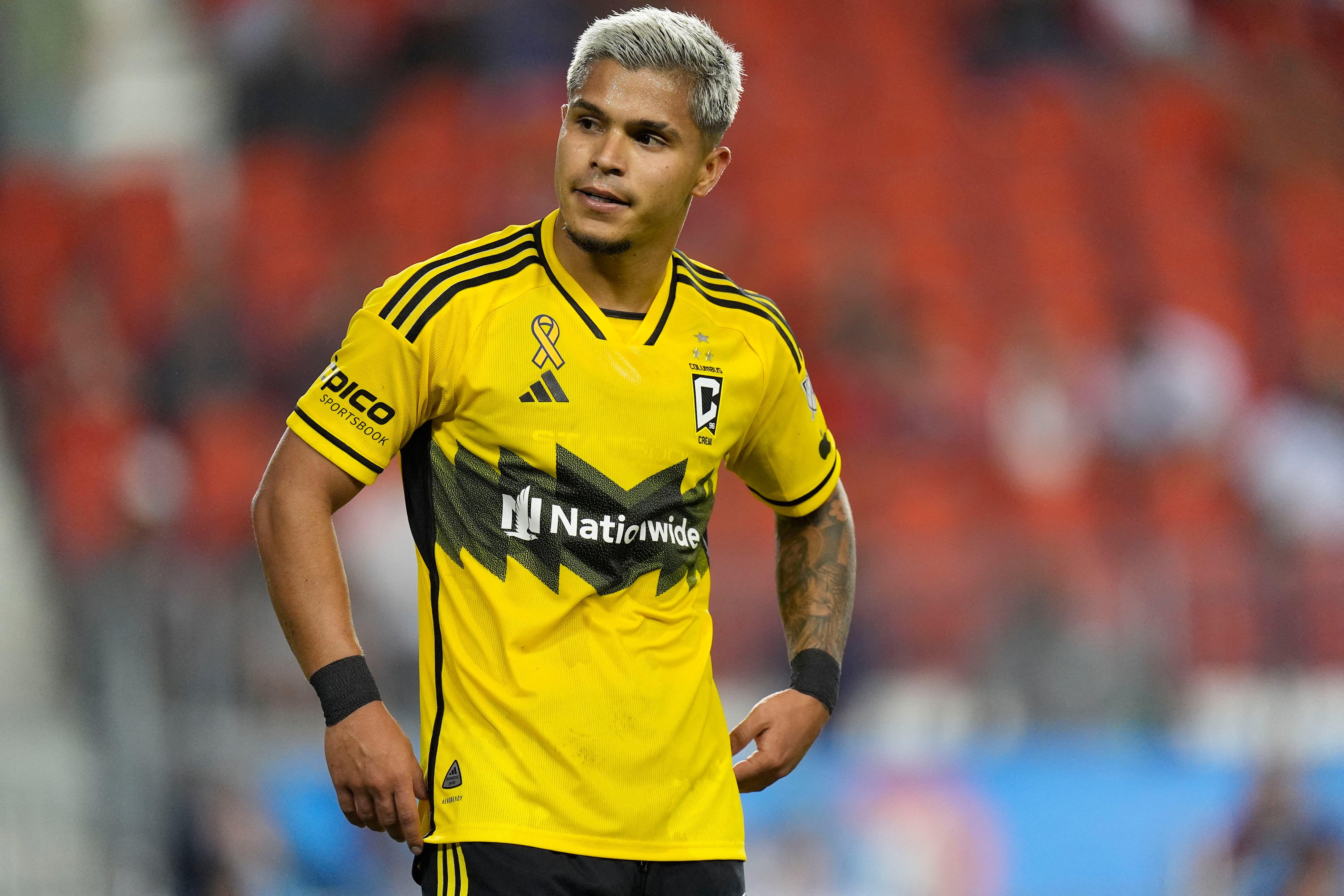 Juan Camilo 'Cucho' Hernández marcó en la victoria del Columbus Crew - crédito John E. Sokolowski/Imagn Images