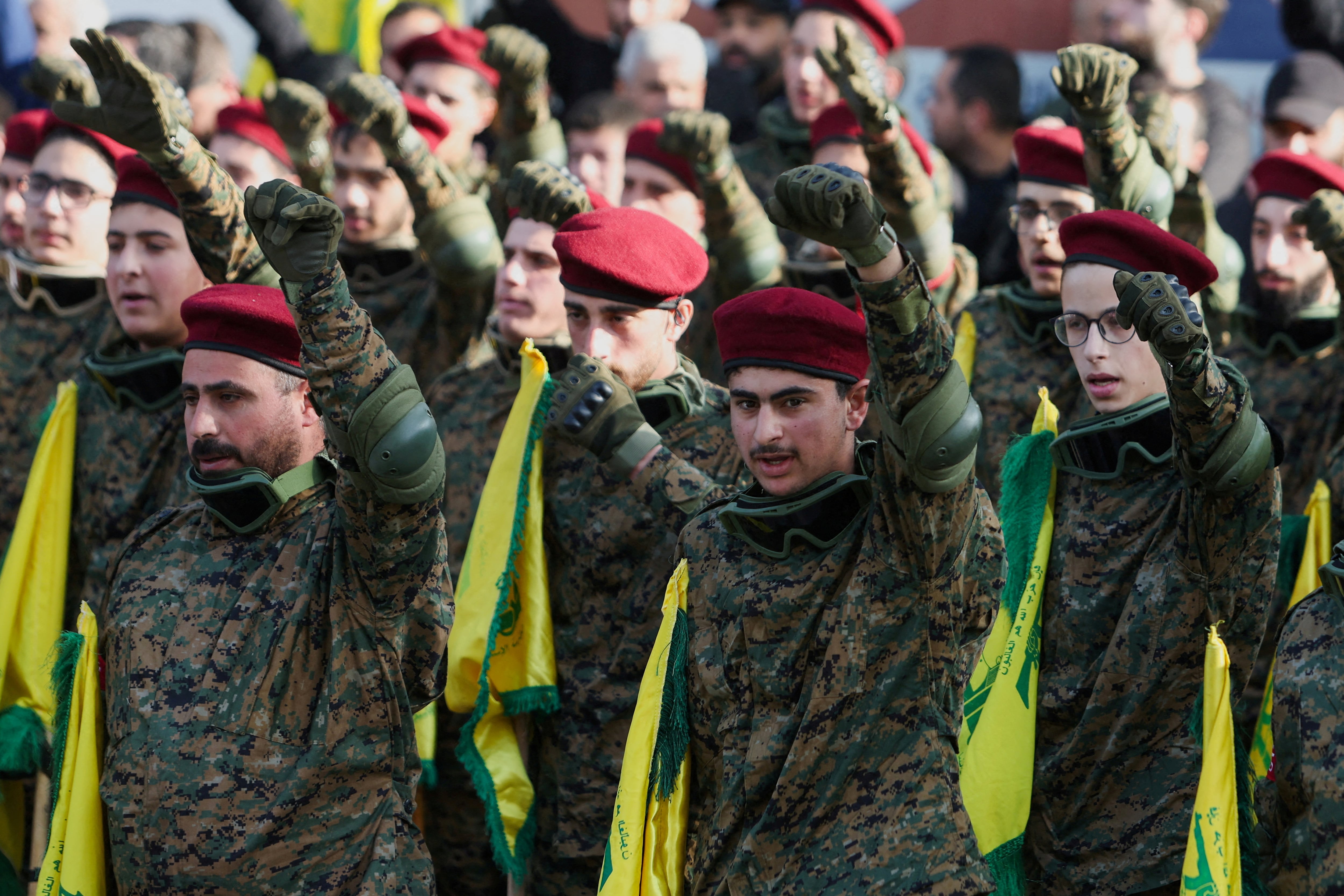 Miembros de Hezbolá. REUTERS/Aziz Taher/Foto de archivo