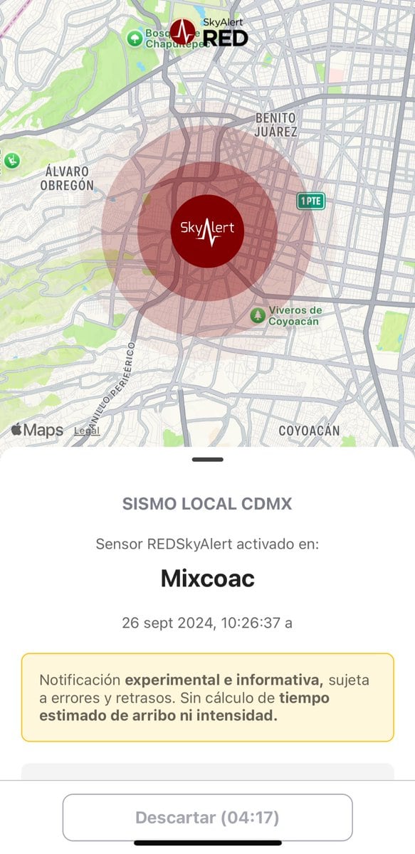 No se activó la alerta sísmica por esta razón