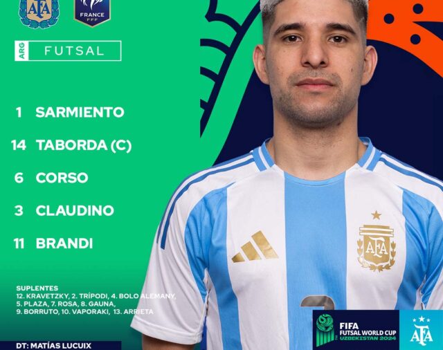 La selección argentina derrota 1-0 a Francia por las semifinales del Mundial de futsal