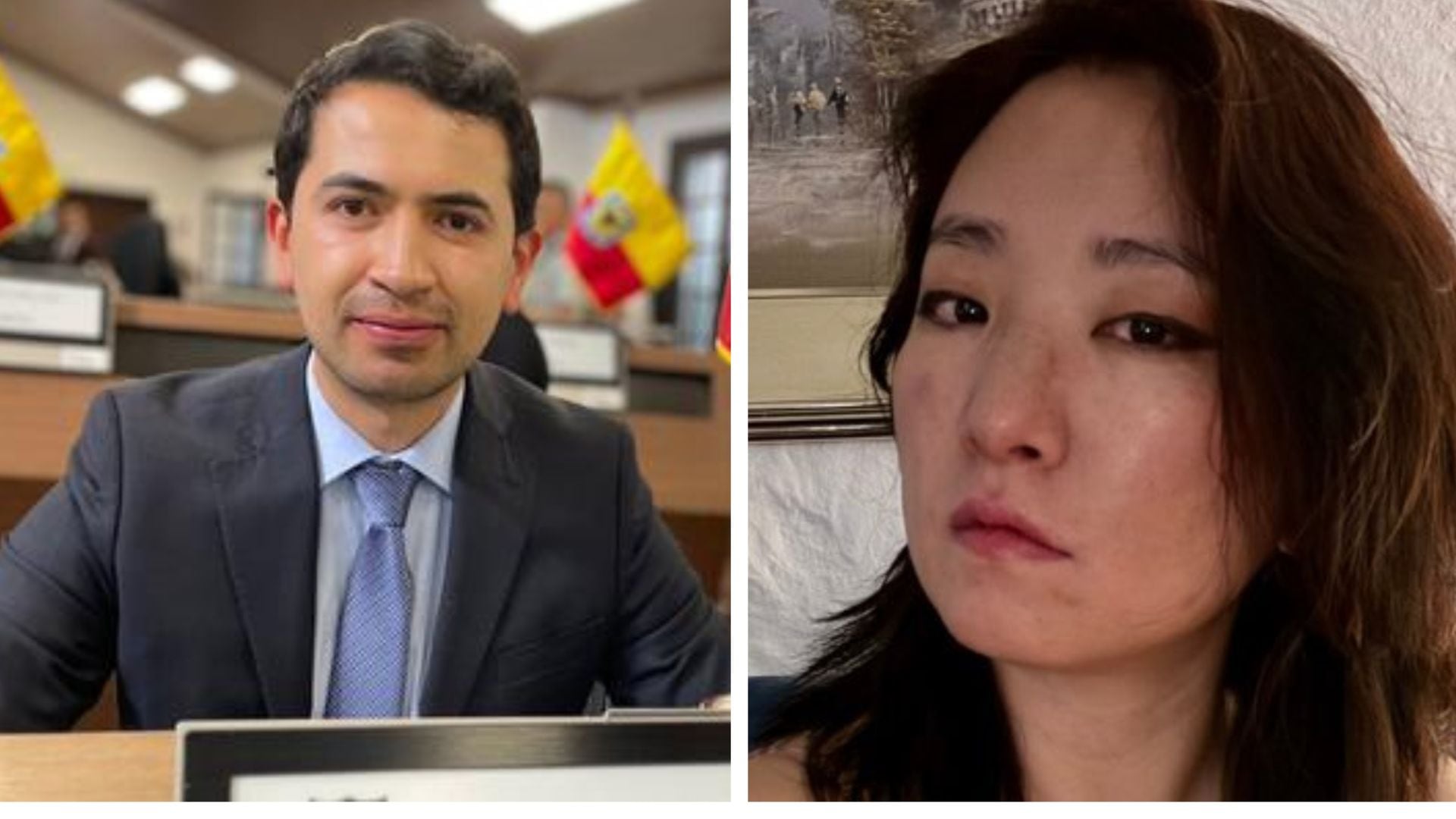 Daniel Briceño y Hanwen Zhang discuten en redes sociales por el vídeo de la profesora de origen chino desmintiendo encuesta de Datexco - crédito @Danielbricen y @hanwenzhang1982