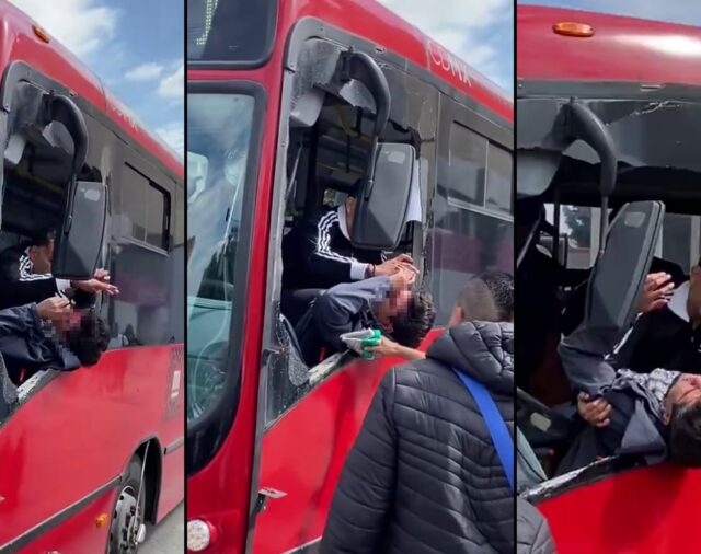 Usuarios protagonizan pelea a bordo de unidad del Metrobús CDMX y resultan heridos | VIDEO